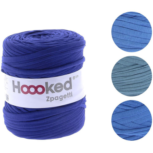 Hoooked Zpagetti Yarn Ocean Blue - Mid Blue Shades Pack of 3 *Pre-order*