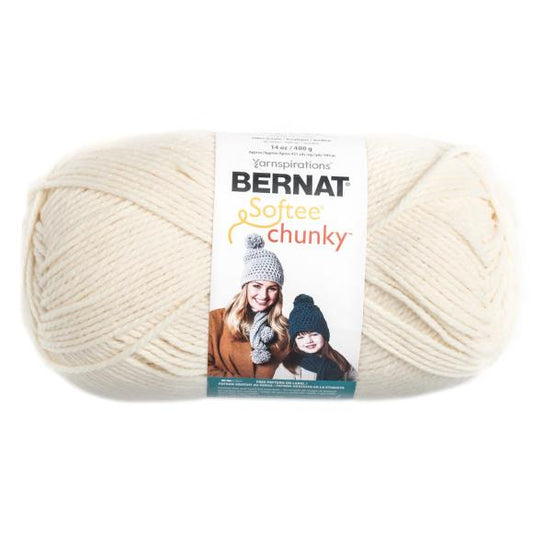 Bernat Softee Chunky Big Ball Yarn - Solids Aran  *Pre-order*