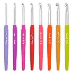 Prym soft grip crochet Hook Set of 8