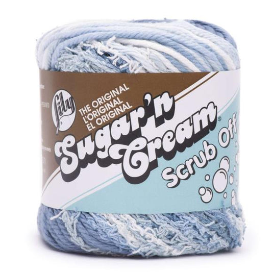 Lily Sugar n Cream Scrub Off Yarn Ice Blue