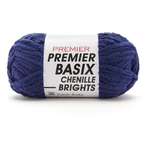 Premier Basix Brights Chenille Yarn - Navy