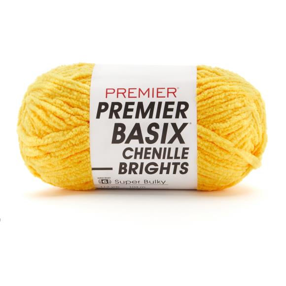 Premier Basix Brights Chenille Yarn Lemon