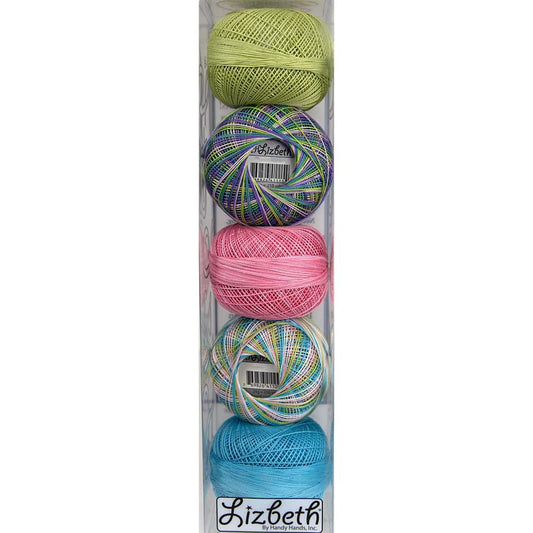 Handy Hands Lizbeth Specialty Pack Cordonnet Cotton Size 20 Spring Assortment 5/Pkg  *Pre-order*