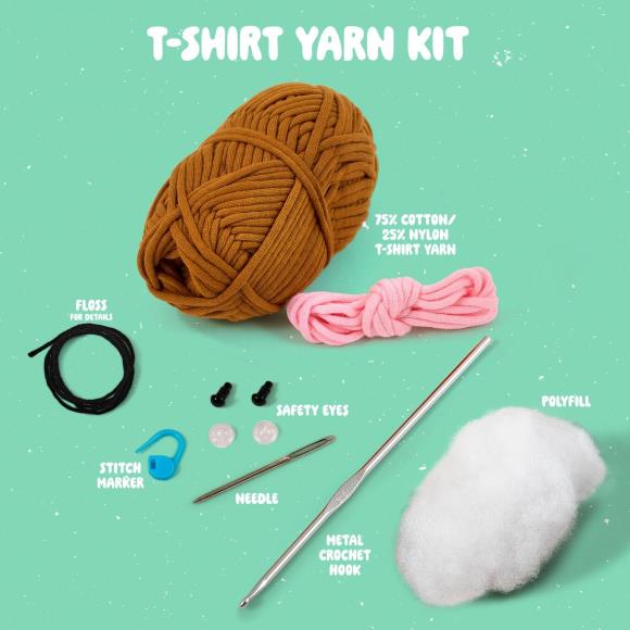 Bucilla Bear-amigurumi T Shirt yarn kit