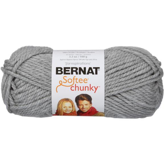 Bernat Softee Chunky Solids Grey Heather