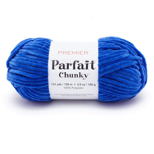 Premier Parfait Chunky Chenille yarn- Classic Blue