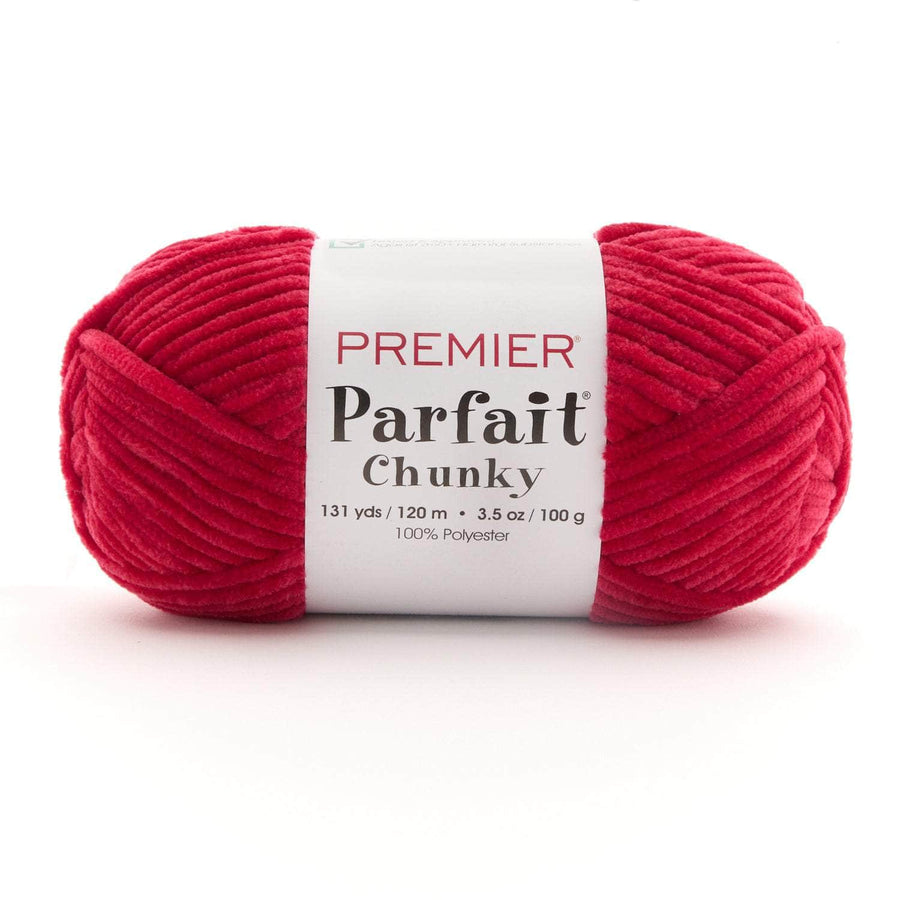 Premier Parfait Chunky Chenille yarn- Candy Apple