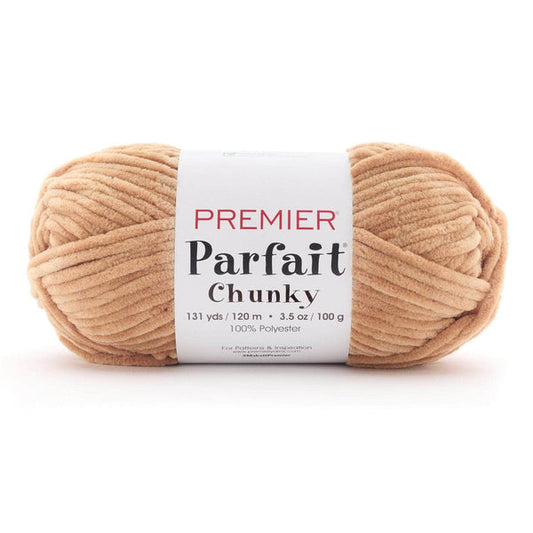 Premier Parfait Chunky Chenille yarn- almond butter