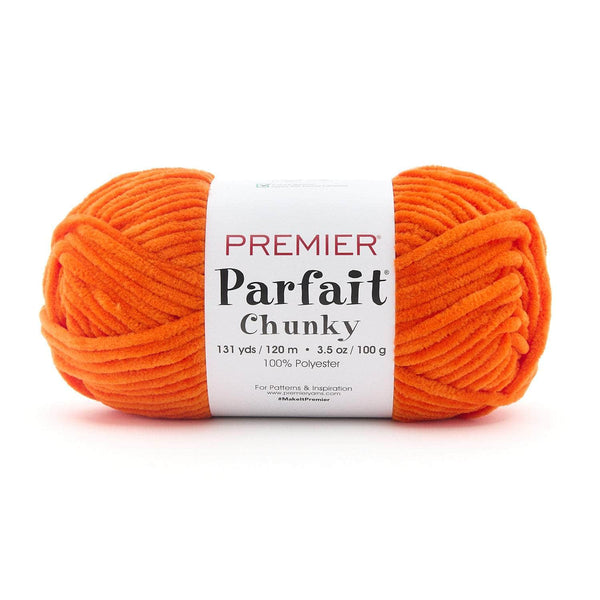 Premier Parfait Chunky Chenille yarn- carrot
