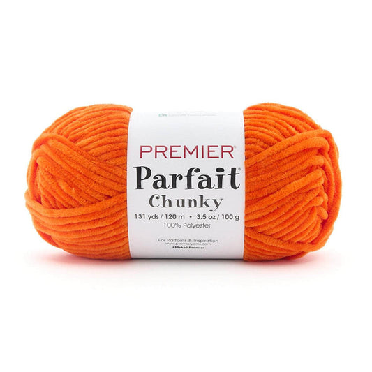 Premier Parfait Chunky Chenille yarn- carrot