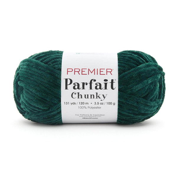 Premier Parfait Chunky Chenille yarn- ivy
