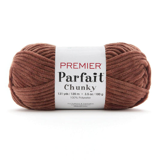 Premier Parfait Chunky Chenille yarn- cocoa