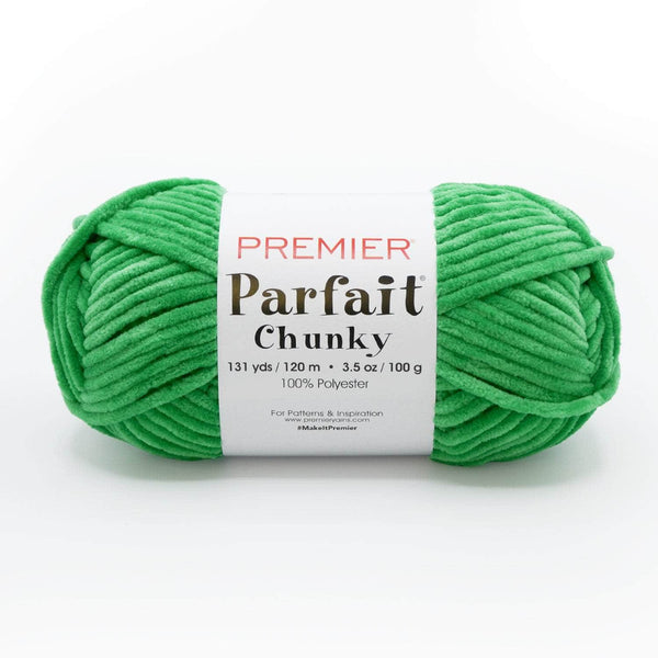 Premier Parfait Chunky Chenille yarn- seaweed salad