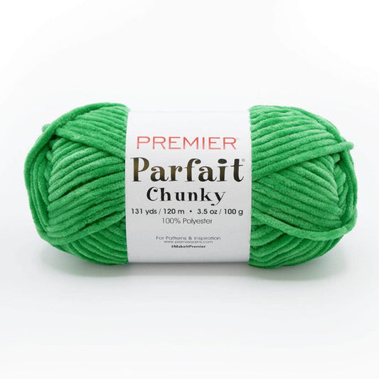 Premier Parfait Chunky Chenille yarn- seaweed salad