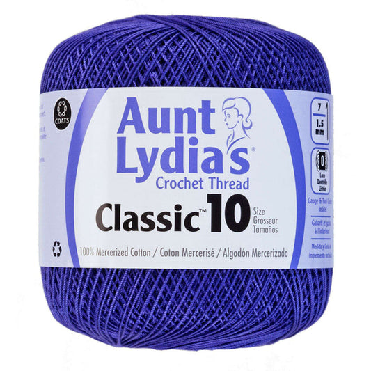 Aunt Lydia's Classic Crochet Thread Size 10 Violet Pack of 3 *Pre-order*