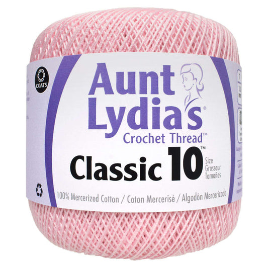 Aunt Lydia's Classic Crochet Thread Size 10 Orchid Pink Pack of 3 *Pre-order*