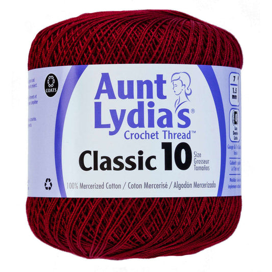 Aunt Lydia's Classic Crochet Thread Size 10 French Rose Pack of 3 *Pre-order*
