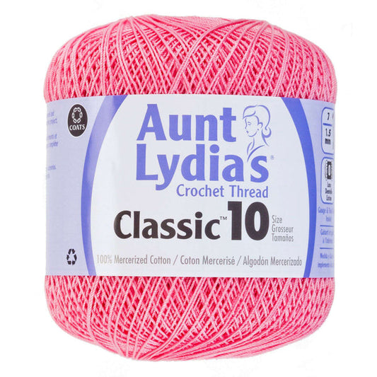 Aunt Lydia's Classic Crochet Thread Size 10 Burgundy Pack of 3 *Pre-order*