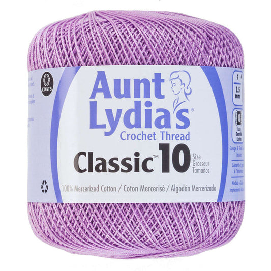 Aunt Lydia's Classic Crochet Thread Size 10 Wood Violet Pack of 3 *Pre-order*