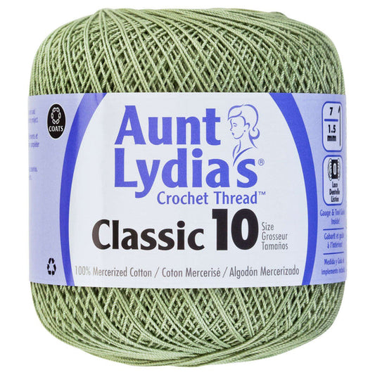 Aunt Lydia's Classic Crochet Thread Size 10 Frosty Green Pack of 3 *Pre-order*