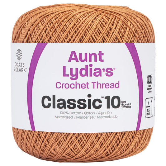 Aunt Lydia's Classic Crochet Thread Size 10 Copper Mist Pack of 3 *Pre-order*