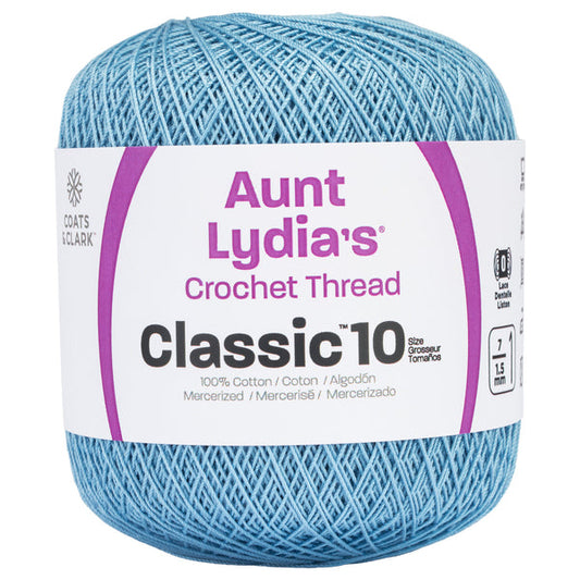 Aunt Lydia's Classic Crochet Thread Size 10 Delft Pack of 3 *Pre-order*