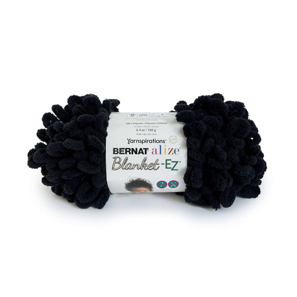 Bernat Alize Blanket-EZ Yarn Black Pack of 2 *Pre-order*