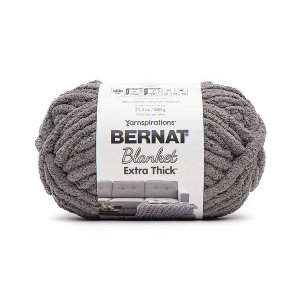 Bernat Blanket Extra Thick 600g Dark Gray Pack of 2 *Pre-order*