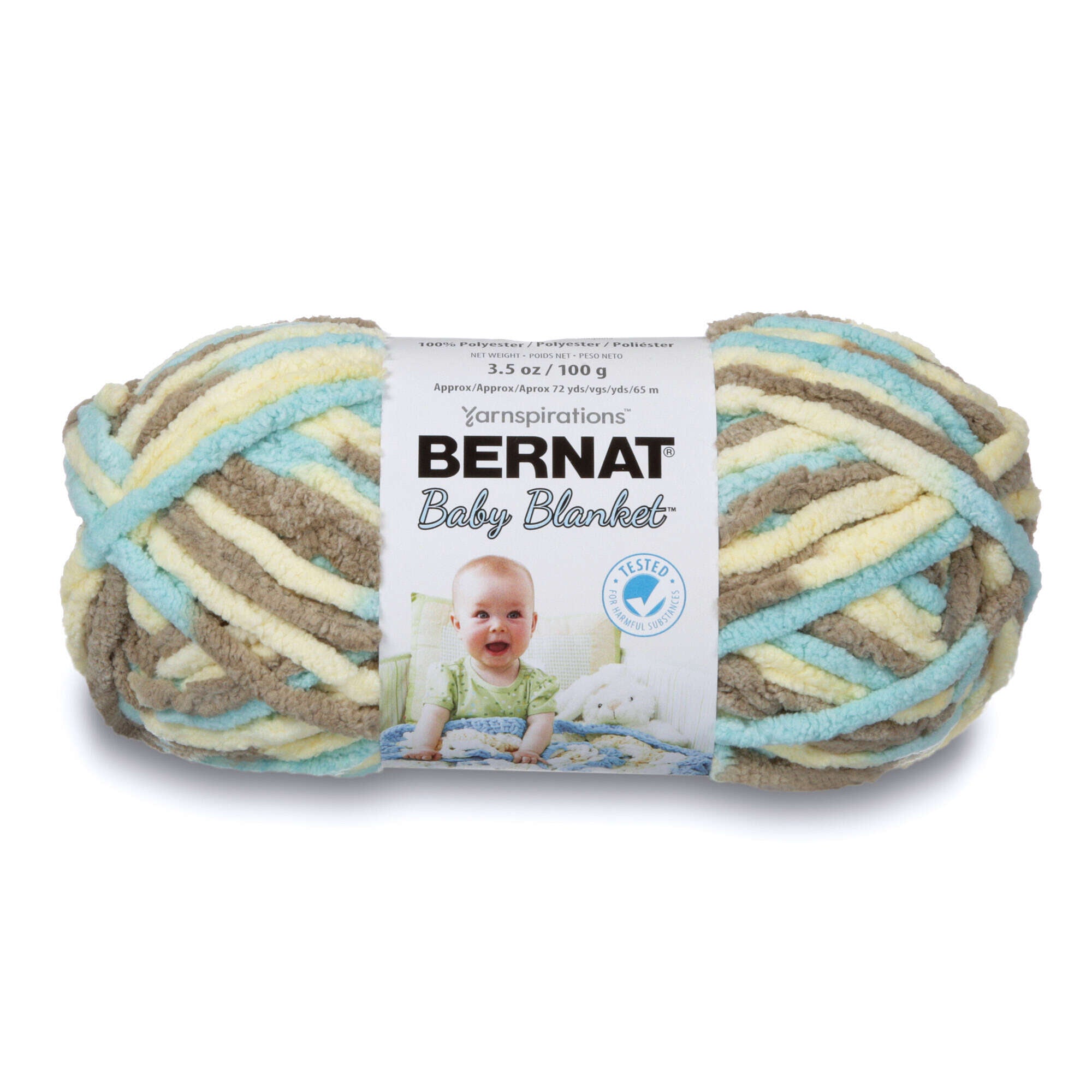 Bernat Blanket Brights yarn Baby Blanket Flock of Knitters Flock of Knitters