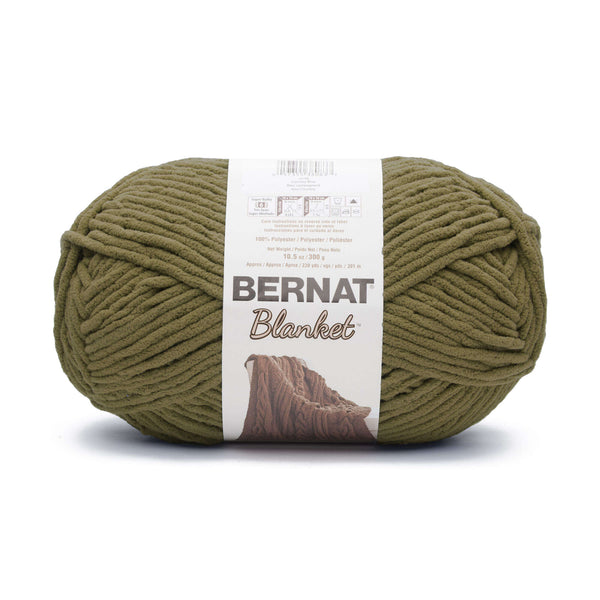 Bernat Blanket yarn Olive