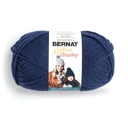 Bernat Softee Chunky Big Ball Yarn - Solids Faded Denim  *Pre-order*