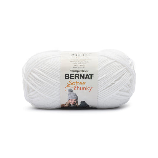 Bernat Softee Chunky Big Ball Yarn - Solids White  *Pre-order*