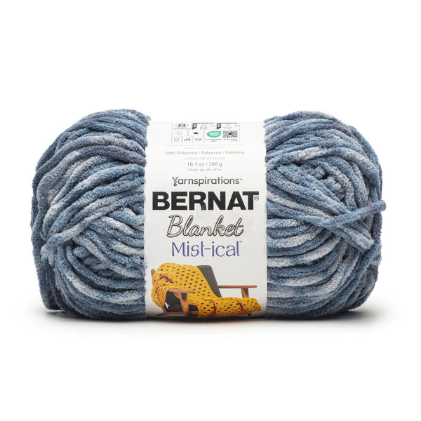 Bernat Blanket Mist-Ical Yarn Storm Blue