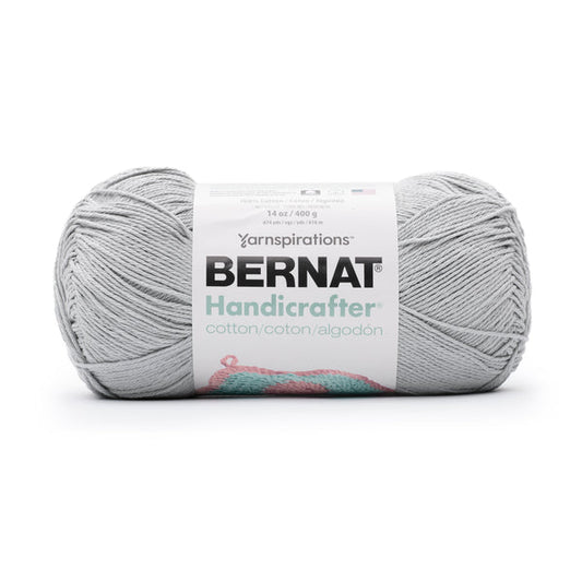 Bernat Handicrafter Cotton Yarn 400g- Solids Soft Gray Pack of 2 *Pre-order*