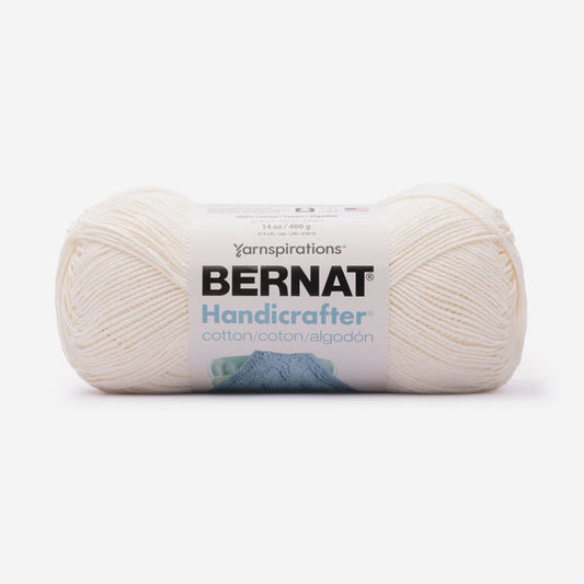 Bernat Handicrafter Cotton Yarn 400g- Solids Soft Cream Pack of 2 *Pre-order*