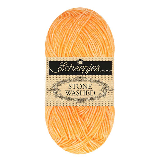 Scheepjes Stone Washed - 842 Orange Calcite *NEW*