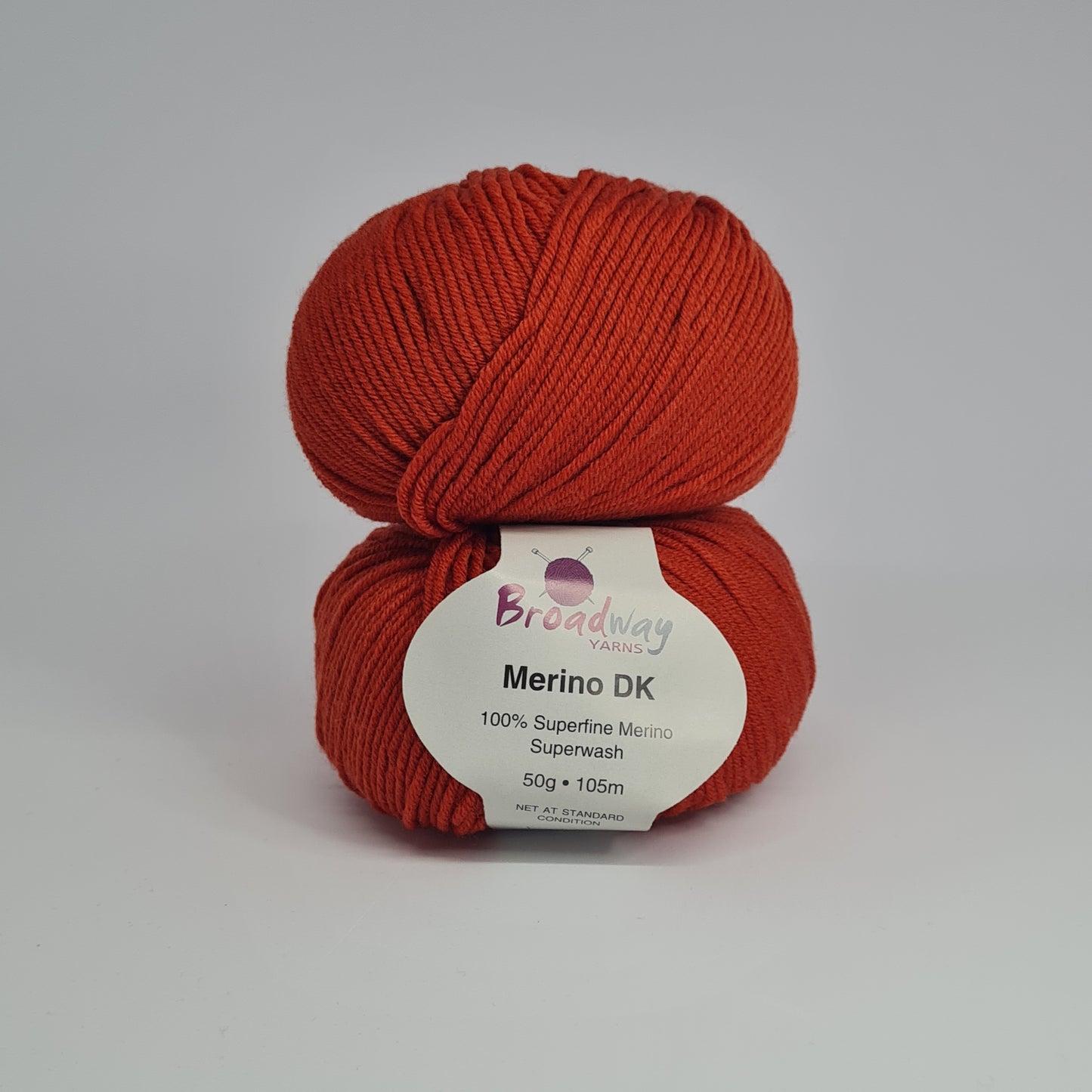 Broadway Merino DK Yarn Burnt Orange