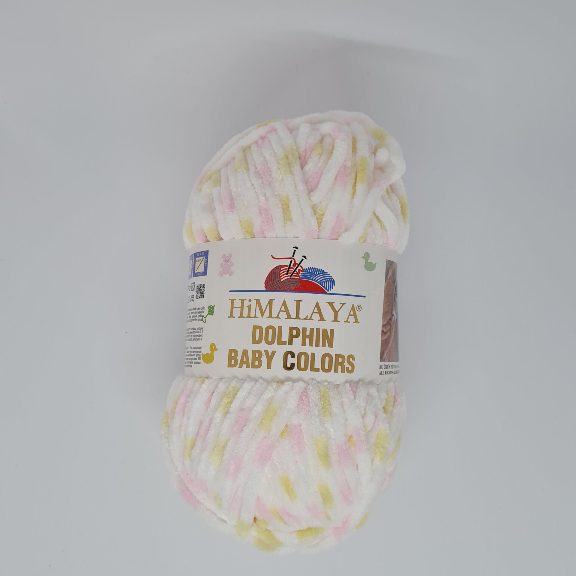 HIMALAYA Dolphin Baby Chenille Yarn - 100% Polyester 100gr Crochet, Blanket  Yarn