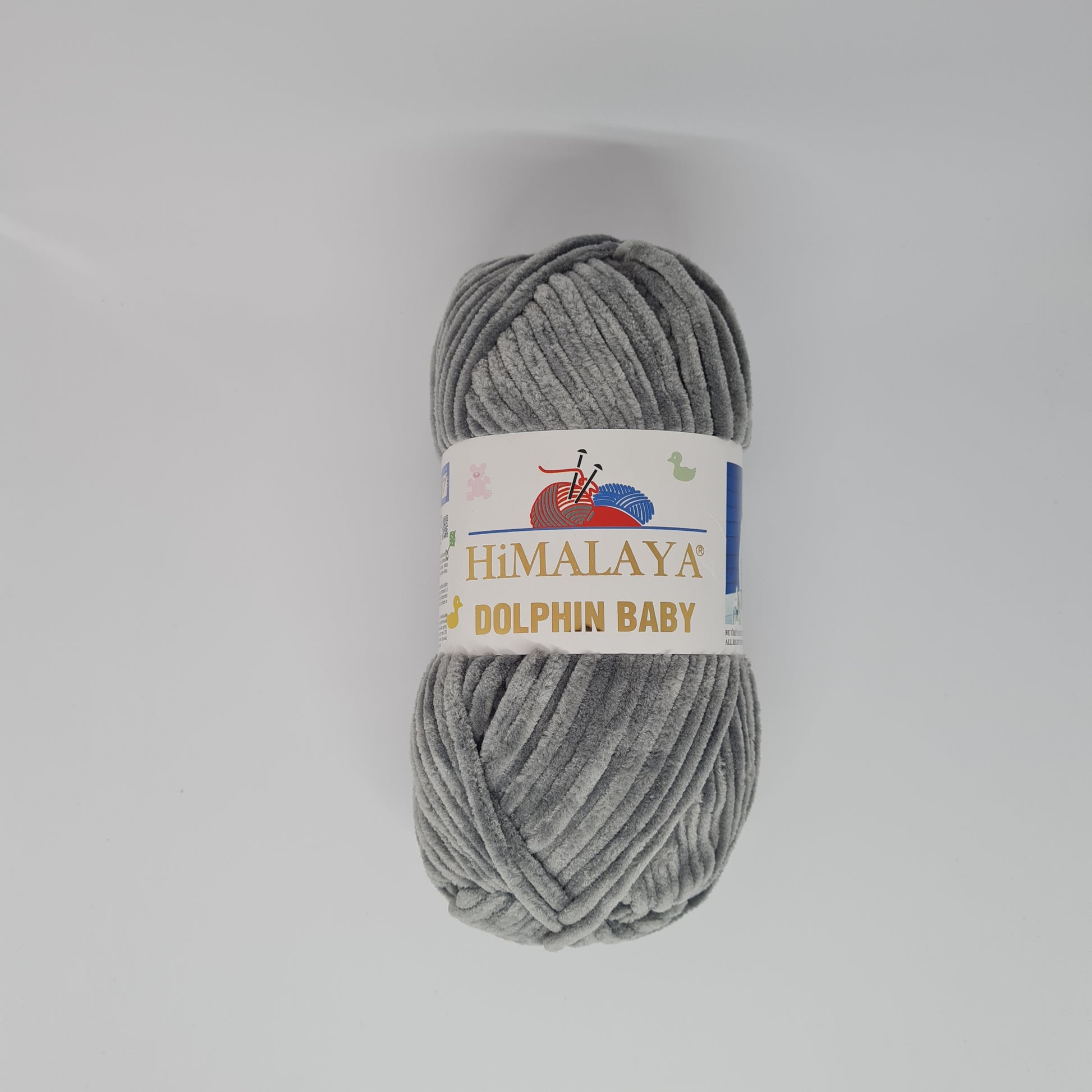 Himalaya Dolphin Baby Chenille Yarn, Grey - 80320 – Flock of Knitters