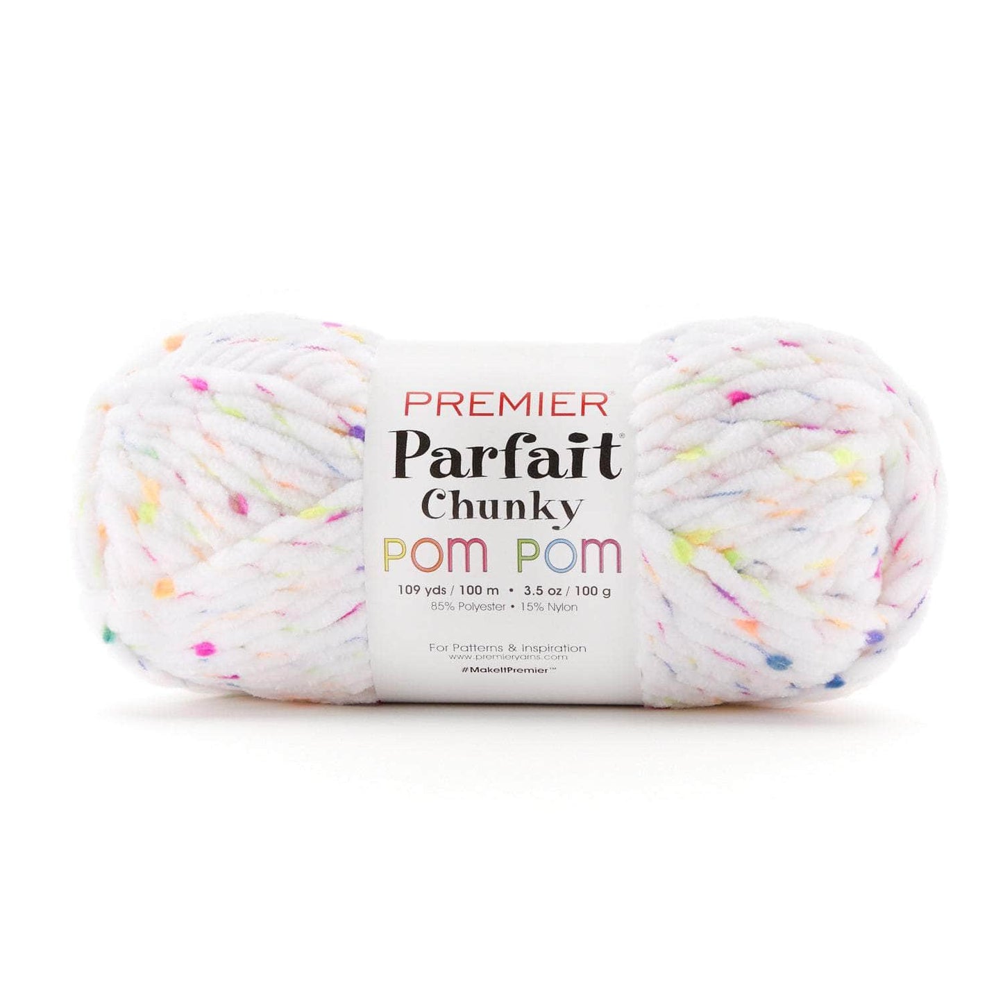 Premier Parfait Chunky Pom Pom Chenille yarn - Let's Glow