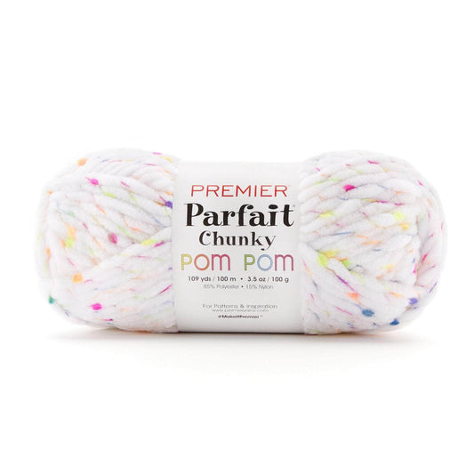Premier Parfait Chunky Pom Pom Chenille yarn - Let's Glow