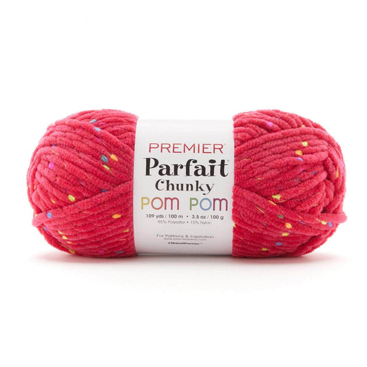Premier Parfait Chunky Pom Pom Chenille yarn - Party Pink