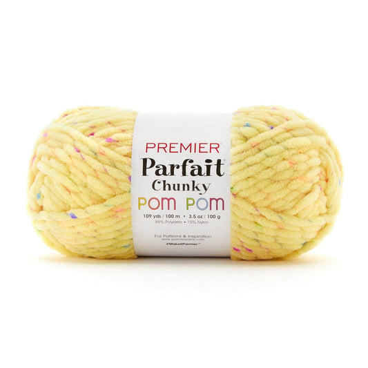 Premier Parfait Chunky Pom Pom Chenille yarn- Incandescent