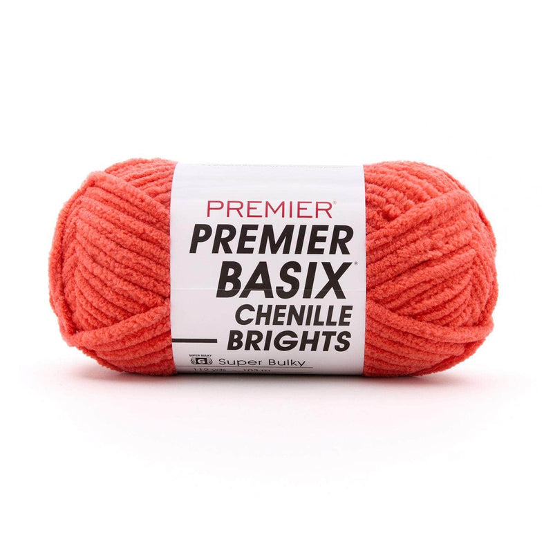 Premier Basix Brights Chenille Yarn -  hot