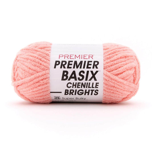 Premier Basix Brights Chenille Yarn -  peach