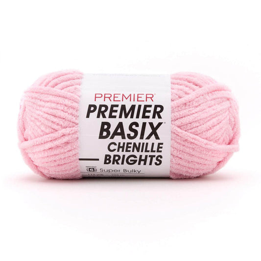 Premier Basix Brights Chenille Yarn -  cotton candy