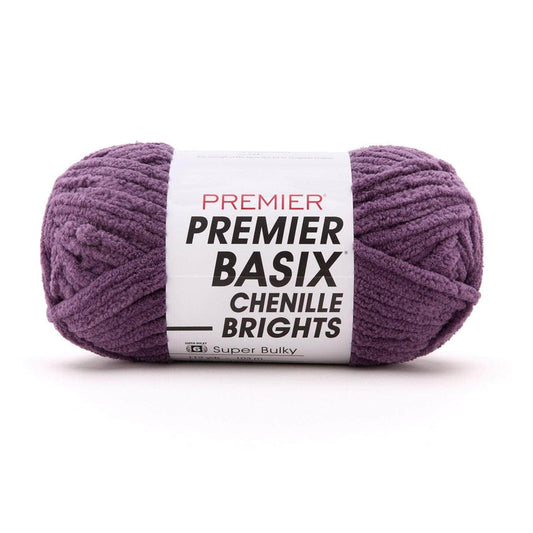 Premier Basix Brights Chenille Yarn -  mulberry