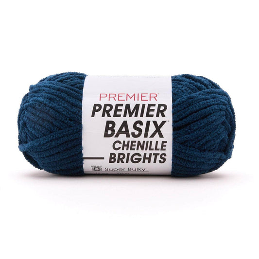 Premier Basix Brights Chenille Yarn -  midnight