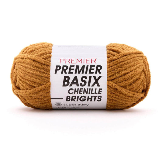 Premier Basix Brights Chenille Yarn -  curry