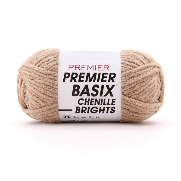 Premier Basix Brights Chenille Yarn - Steel cut oat